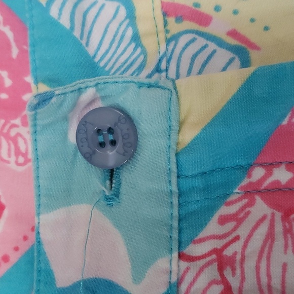 Lilly Pulitzer Manta Ray Cropped Capri Pedal Pusher pants size 12 - Picture 4 of 7